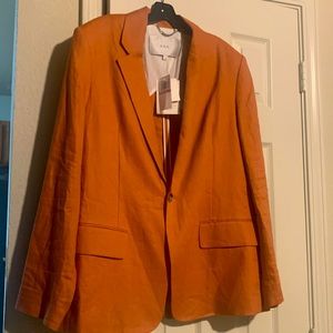 A.L.C Rust Color Size 12 Never-Worn 100% Linen Blazer